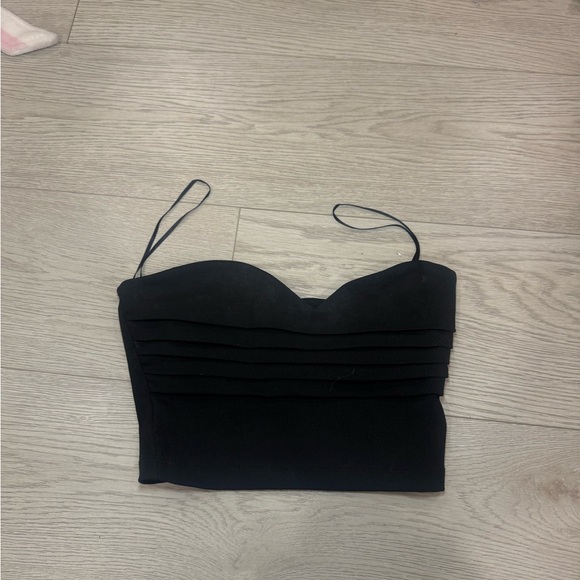Zara Strapless Crop Top S - Picture 9 of 10